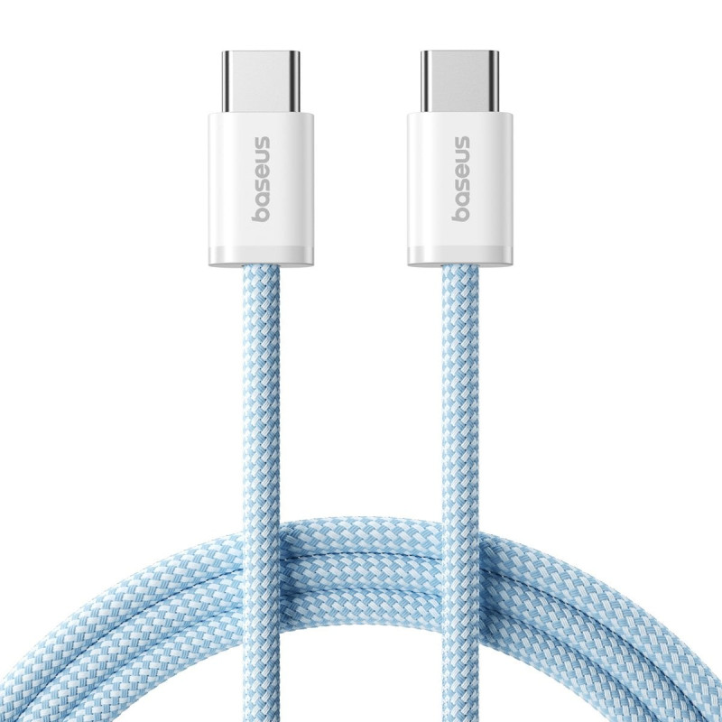 Cáp sạc nhanh C to C Baseus Dynamic 4 Fast Charging Data Cable USB-C to USB-C 100W 2m – Blue + White +Pink