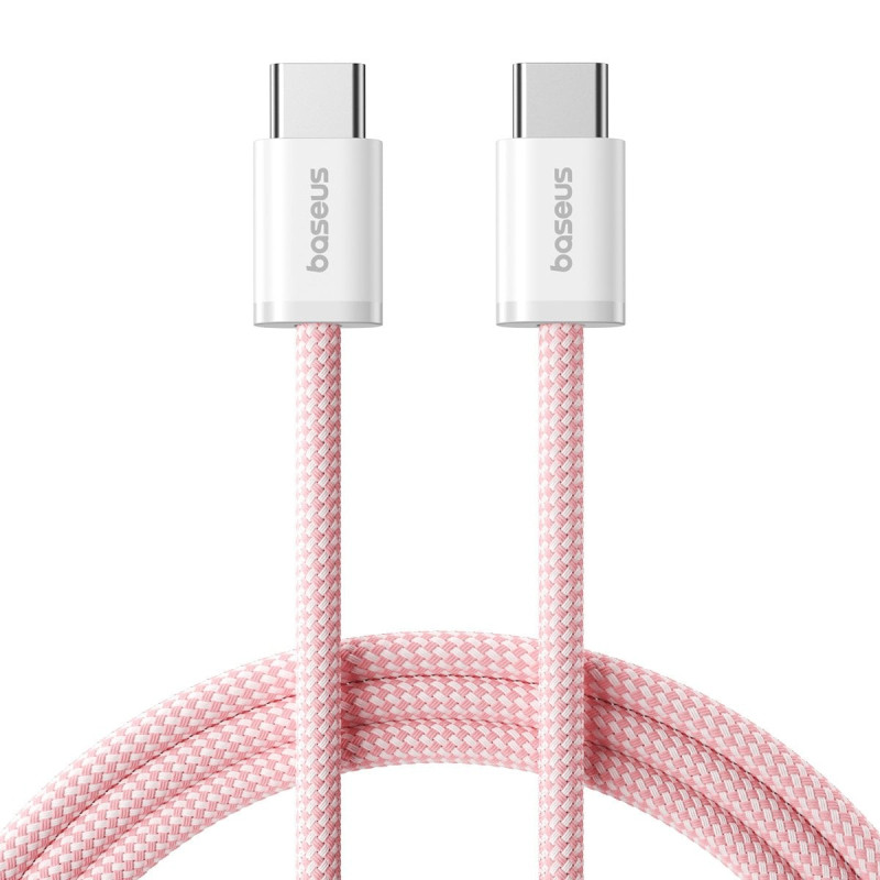 Cáp sạc nhanh C to C Baseus Dynamic 4 Fast Charging Data Cable USB-C to USB-C 100W 2m – Blue + White +Pink