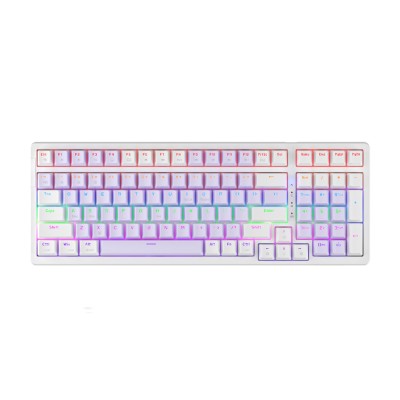 Bàn phím cơ Newmen GM328 Gasket, Hotswap, E-Sports, Purple – White