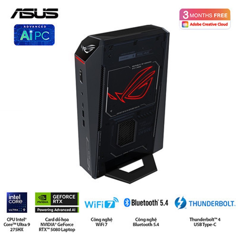 PC Mini ASUS ROG NUC RNUC15JNK9X289A0 ( Ultra 9 275HX | 32GB | 1TB | RTX 5080 | Win 11)