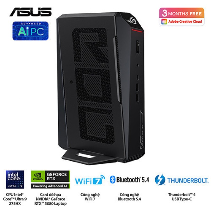 PC Mini ASUS ROG NUC RNUC15JNK9X289A0 ( Ultra 9 275HX | 32GB | 1TB | RTX 5080 | Win 11)