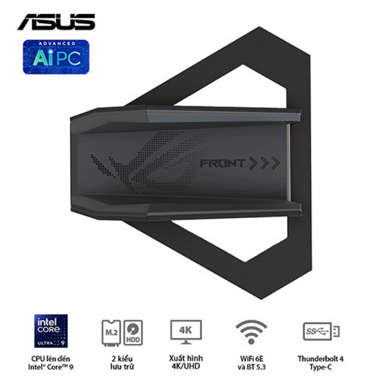 PC Mini ASUS ROG NUC RNUC14SRKU9189A1I (Ultra 9 185H | Ram 32GB | SSD 1TB | RTX 4070 | Win 11)