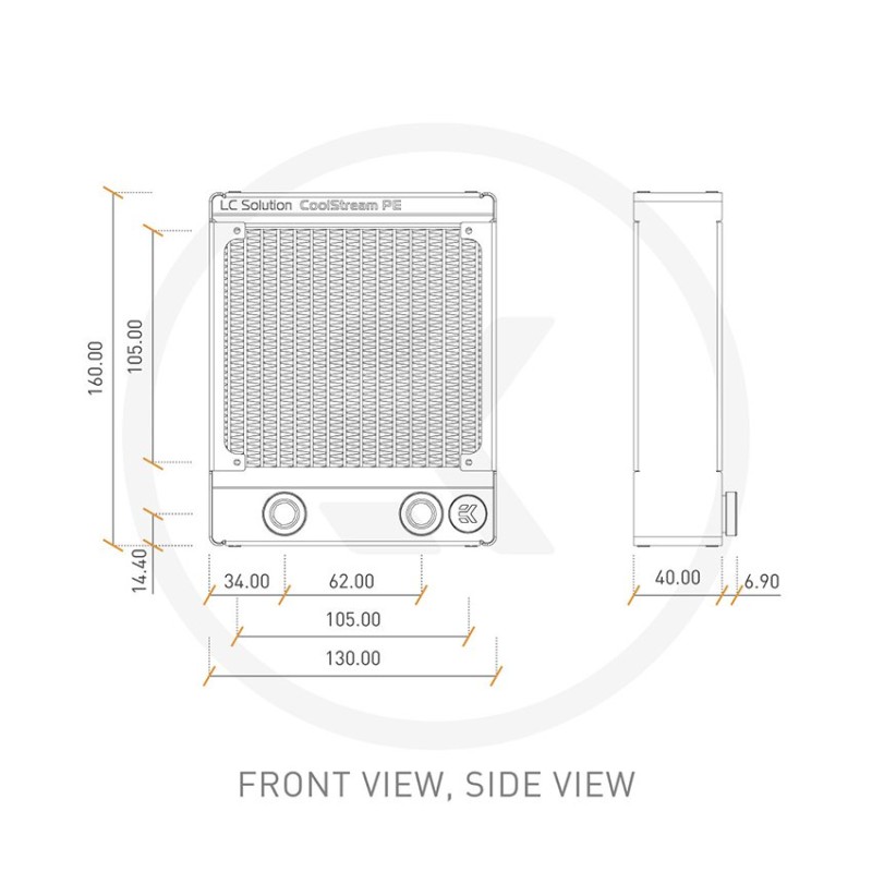 EK-CoolStream PE 120 (Single)