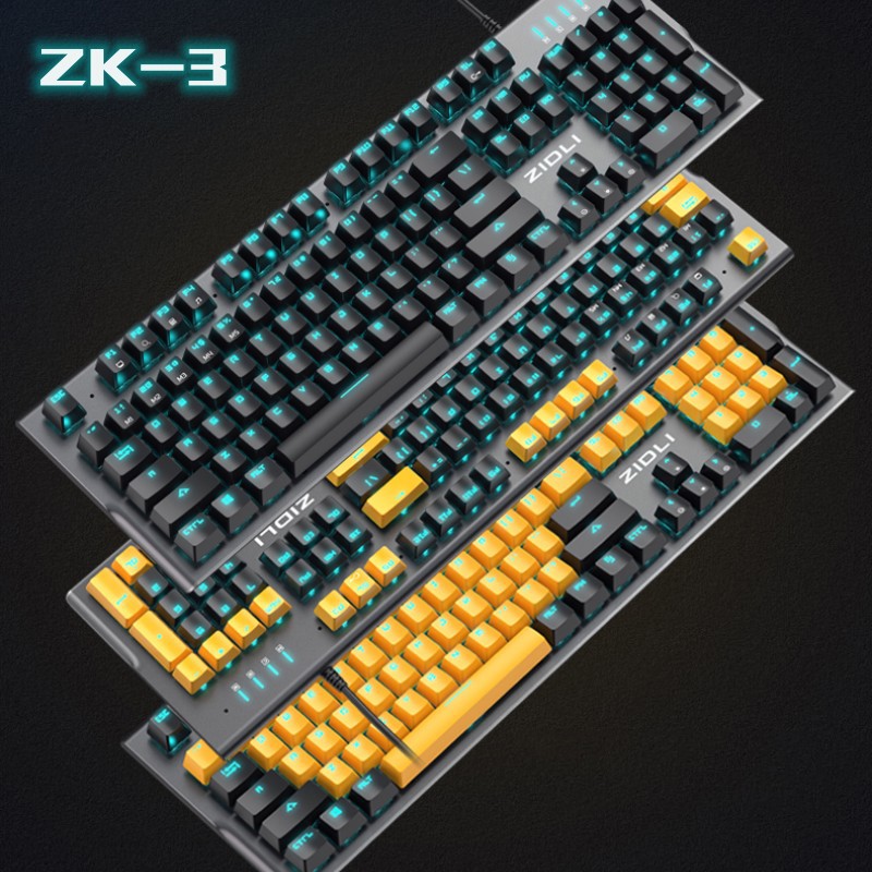 Bàn phím cơ có dây Gaming Zidli ZK3 (Quang cơ, Aluminum, IP68, RGB, USB Port)