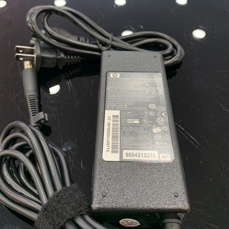 Sạc laptop HP 19V-4.74A-90W - Chân kim to - Củ hình chữ nhật