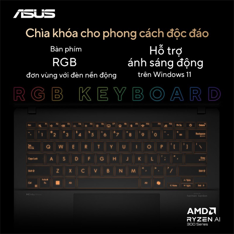 Asus Vivobook S14 OLED M5406WA-PP071WS (AMD Ryzen AI 9 HX 370 | 32GB | 1TB | AMD Radeon | 14 inch 3K OLED 120Hz | Win 11 | Bạc)
