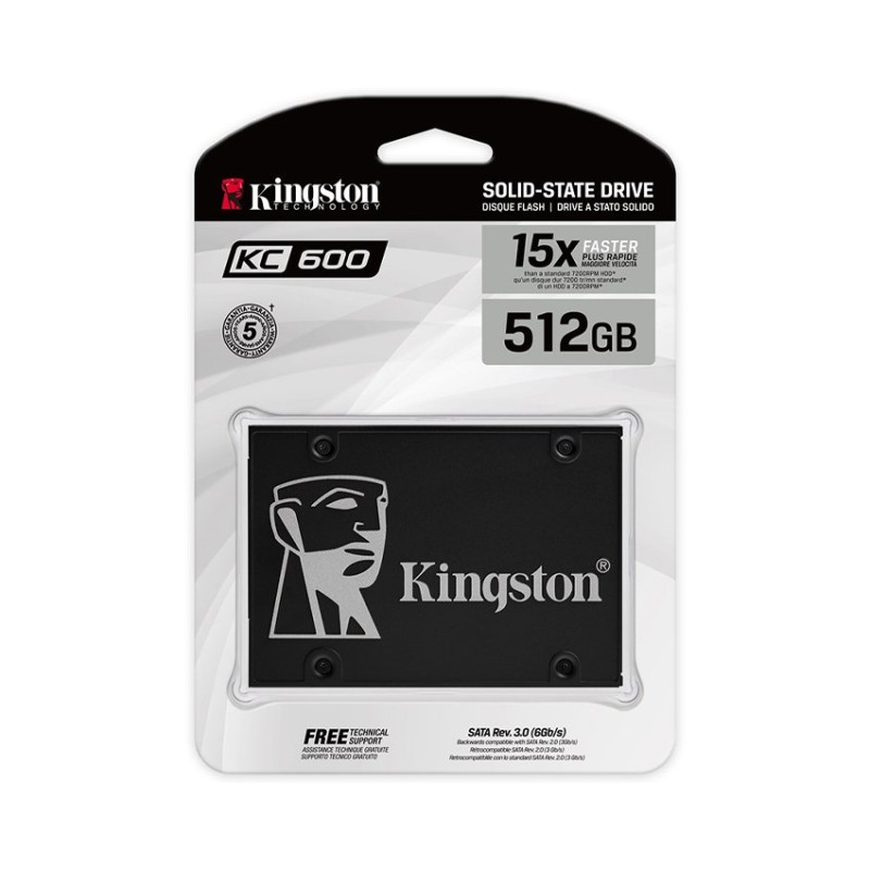 Ổ Cứng SSD KINGSTON SKC600 512GB 2.5 inch SATA III (Đọc 550MB/s - Ghi 520MB/s) - (SKC600/512GB)