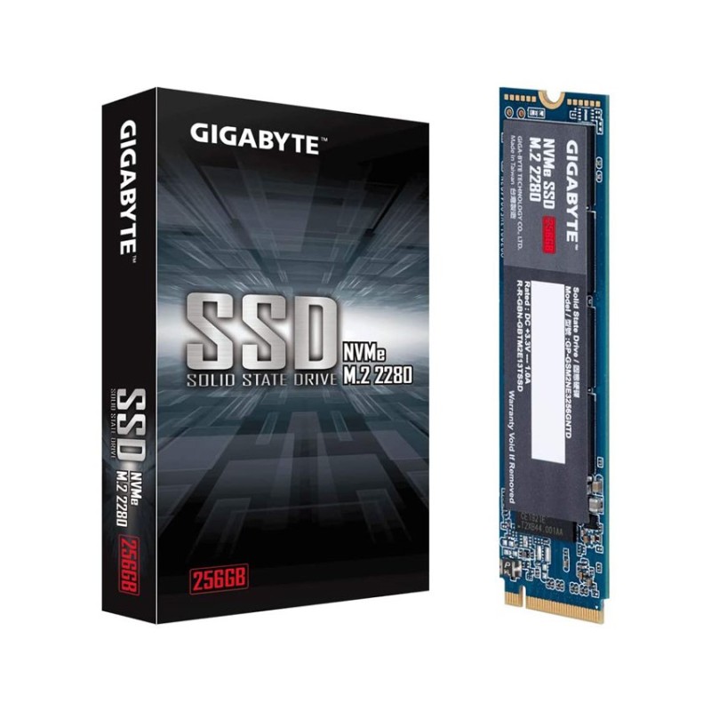 Ổ Cứng SSD Gigabyte 256GB – M.2 2280 PCIe Gen3 x4 (Đọc 1700MB/s - Ghi 1100MB/s) - (GP-GSM2NE3256GNTD)