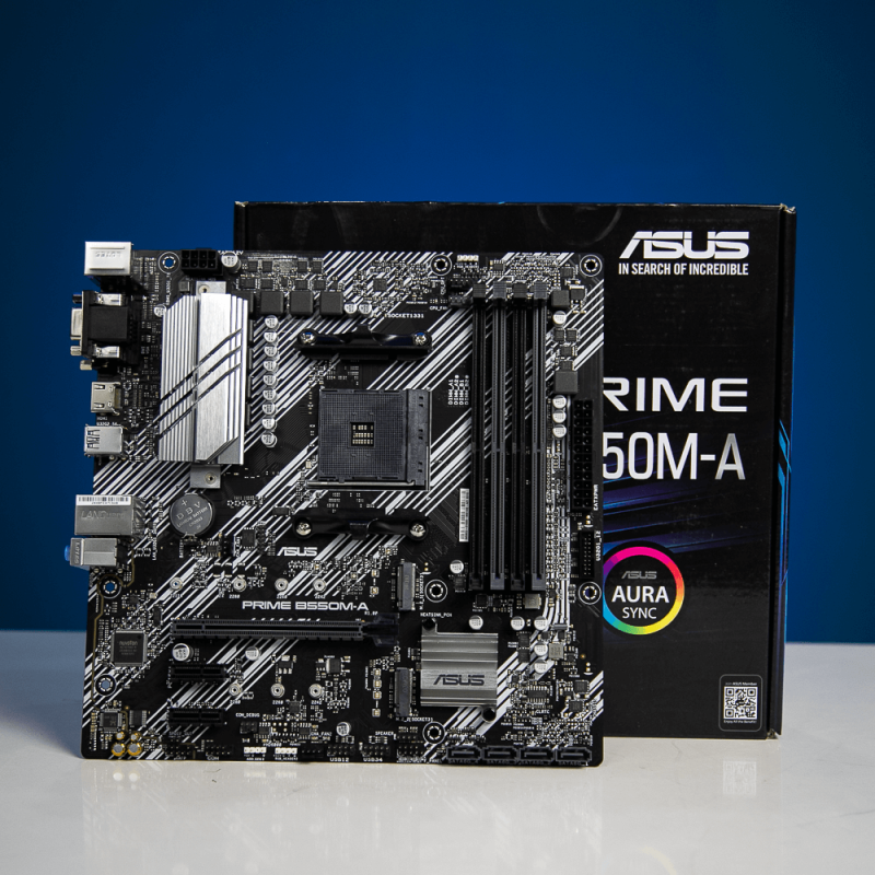 Mainboard ASUS PRIME B550M-A (AMD B550, Socket AM4,m- ATX, 4 khe RAM DRR4)