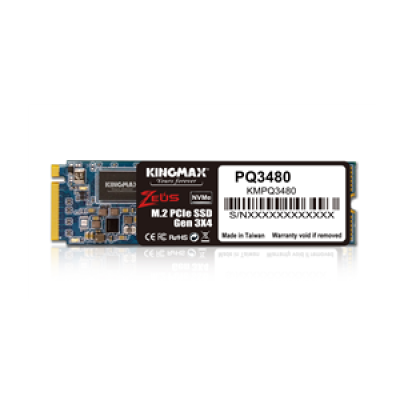Ổ Cứng SSD KINGMAX Zeus PQ3480 512GB – M.2 2280 PCIe Gen3 x4 (Đọc 2300MB/s - Ghi 1700MB/s) - (KMAXPQ3480512G)