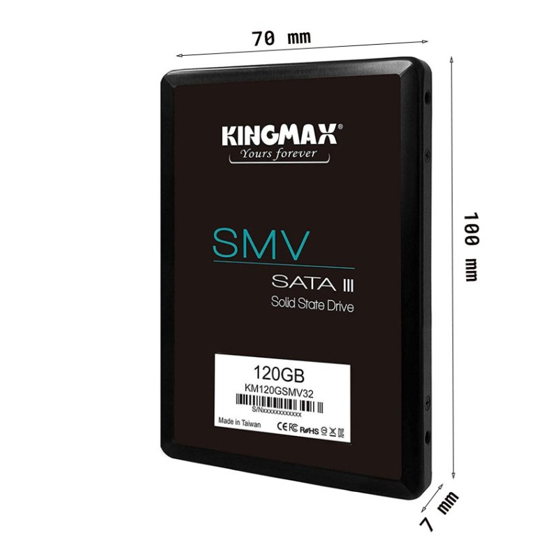 Ổ Cứng SSD KINGMAX SMV32 480GB 25 inch SATA3 (Đọc 500MB/s - Ghi 480MB/s) - (KM480GSMV32)