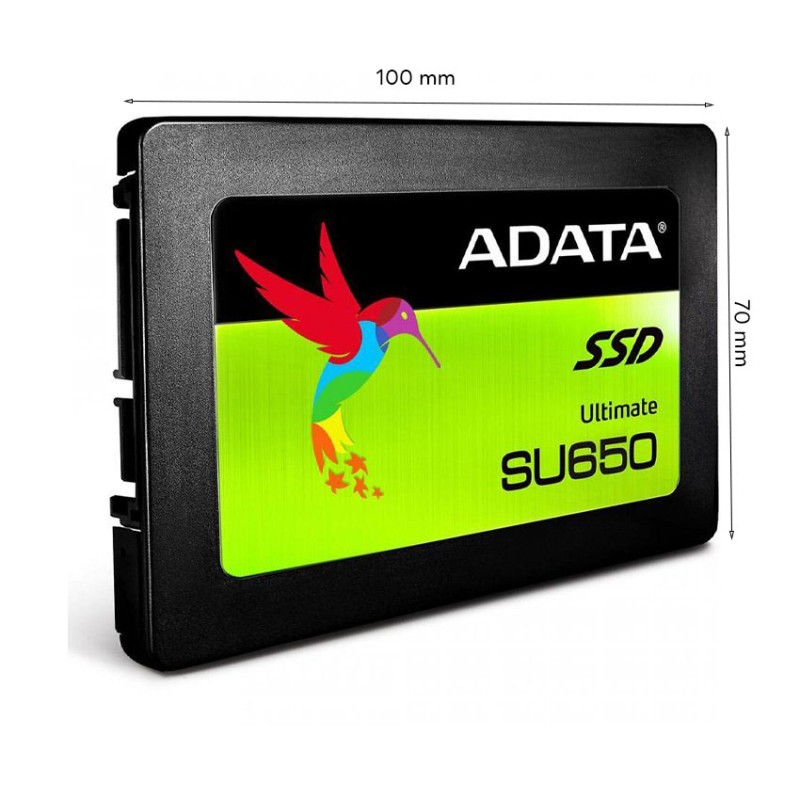 Ổ Cứng SSD ADATA SU650 480GB 2.5 inch SATA II (Đọc 520MB/s - Ghi 450MB/s) - (ASU650SS-480GT-R)
