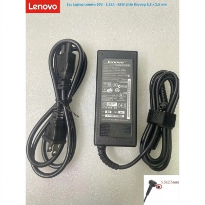 Sạc Laptop Lenovo 20V - 3.25A - 65W chân thường 5.5 x 2.5 mm