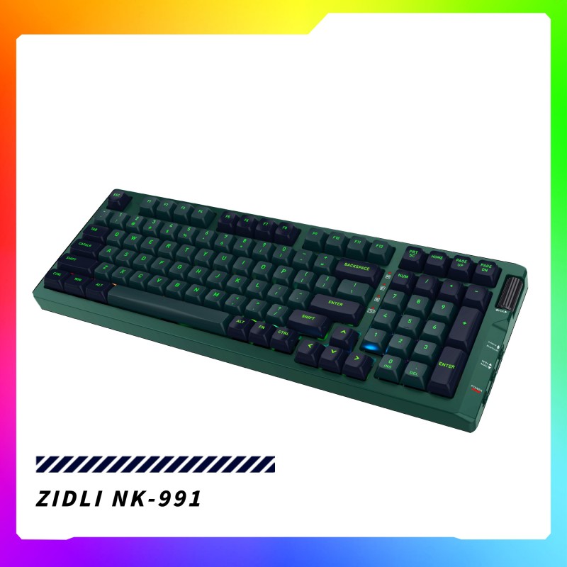 Bàn phím cơ không dây Dual Mode Gaming Zidli NK-991