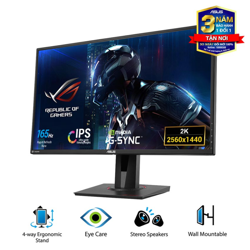 Màn hình Asus PG279QE (27 inch/QHDIPS/165Hz/4ms)