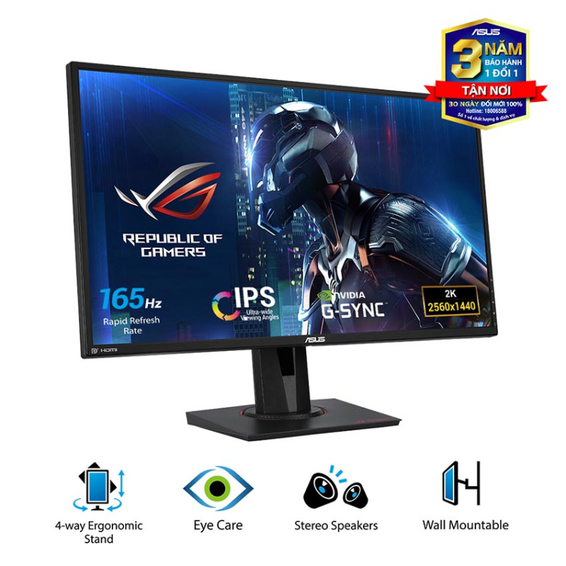 Màn hình Asus PG279QE (27 inch/QHDIPS/165Hz/4ms)