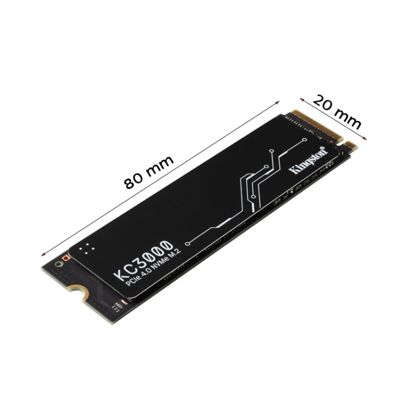 Ổ Cứng SSD KINGSTON KC3000 1024GB – M.2 2280 PCIe Gen4 x4 (Đọc 7000MB/s - Ghi 6000MB/s)-(SKC3000S/1024G)