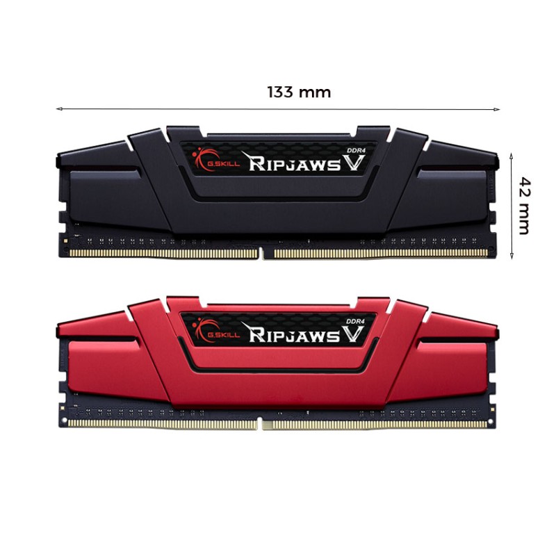 RAM Desktop Gskill RIPJAWS V (F4-3200C16S-16GVK) 16GB (1x16GB) DDR4 3200Mhz
