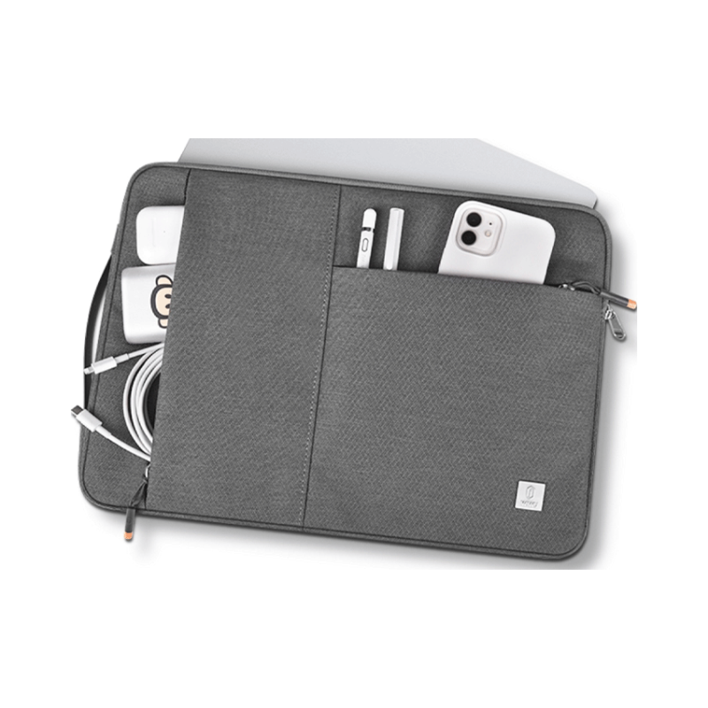 Túi chống sốc WiWU Alpha Slim Sleeve 14 inch màu xám
