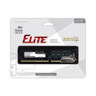 Ram Desktop TeamGroup Elite (TED416G3200C22BK / TED416G3200C2201) 16GB (1x16GB) DDR4 3200MHz