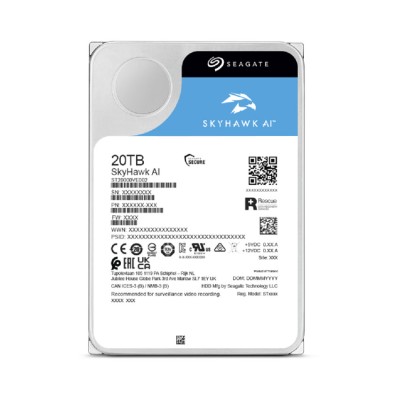 Ổ Cứng HDD SEAGATE SkyHawk AI 20TB 3.5 inch, 7200RPM, SATA III, 512MB Cache (ST20000VE003)