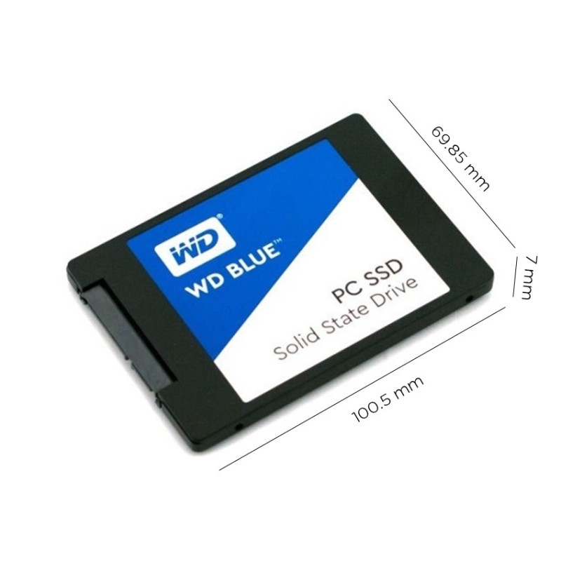 Ổ Cứng SSD WD Blue 500GB 2.5 inch SATA III (Đọc 560MB/s - Ghi 530MB/s) - (WDS500G3B0A)