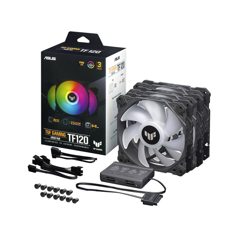 Fan Case Asus TUF GAMING TF120 ARGB 3IN1 ( Pack 3 Fan 12cm / Có Hub)
