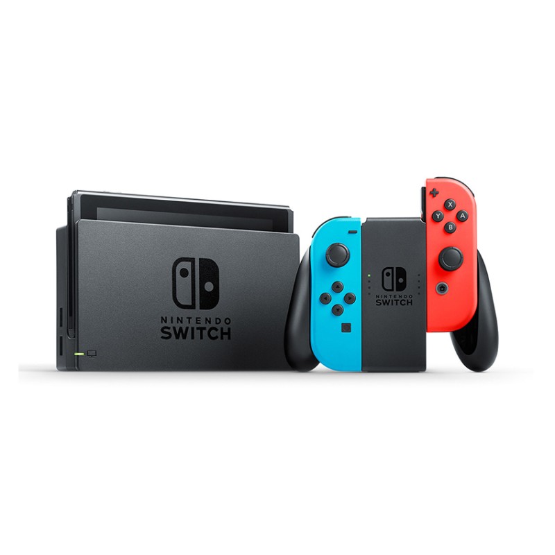 Máy Chơi Game Nintendo Switch Neon Red Blue V2 (Hộp mẫu mới)