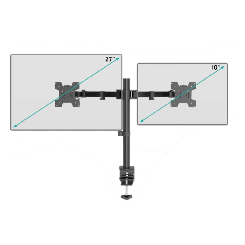 Giá treo 2 màn hình gắn bàn EZ2 (10 inch - 27 inch)
