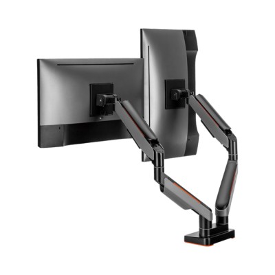 Giá đỡ 2 màn hình HumanMotion T9 Pro II Dual Màu Xám (23-43 inch)
