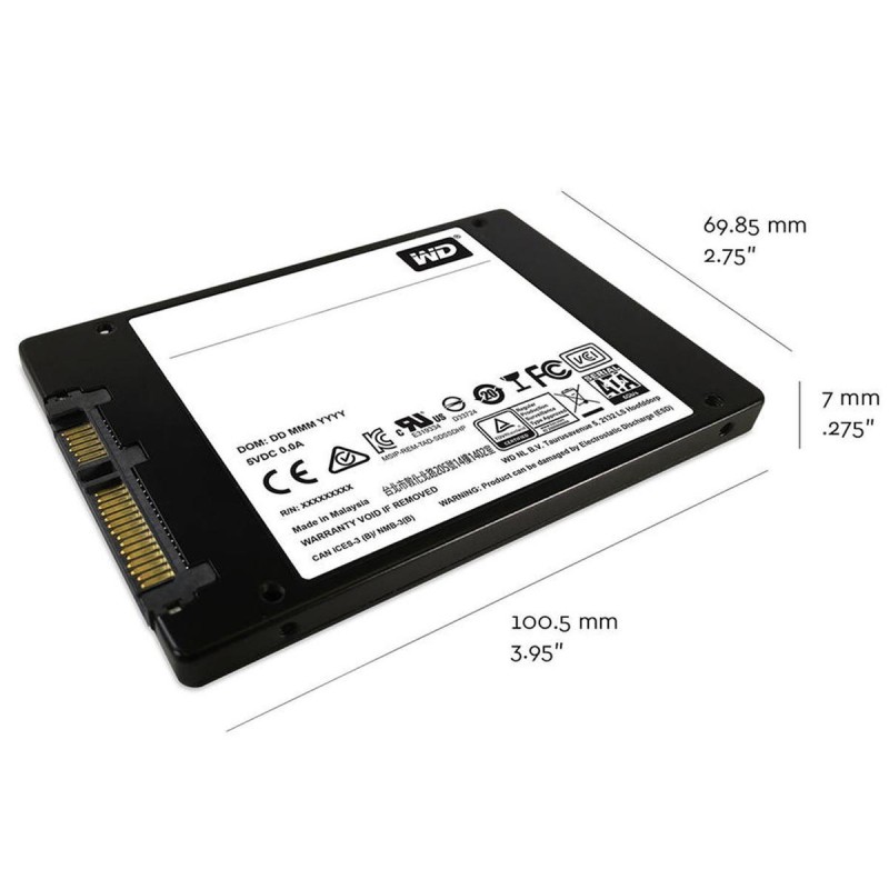 Ổ Cứng SSD WD Green 1TB 2.5 inch SATA III (Đọc 545MB/s - Ghi 465MB/s) - (WDS100T3G0A)