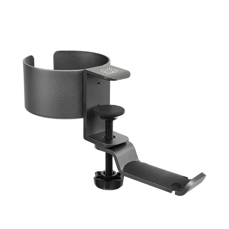 Giá đỡ cốc kẹp bàn HyperWork CH01 Xám Đen