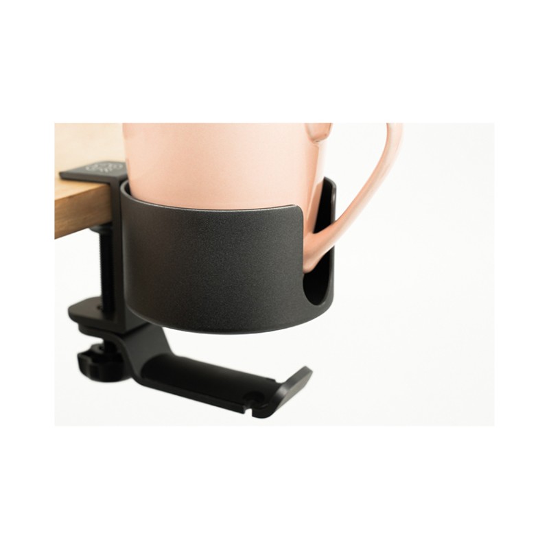 Giá đỡ cốc kẹp bàn HyperWork CH01 Xám Đen