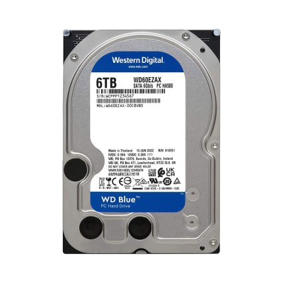Ổ Cứng HDD WD 6TB Blue 3.5 inch, 5400RPM, SATA III, 256MB Cache (WD60EZAX)