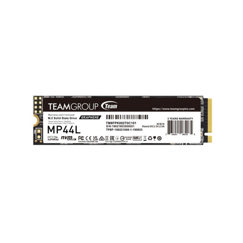 Ổ Cứng SSD TeamGroup MP44L 1TB – M.2 2280 PCIe Gen4 x4 (Đọc 5000MB/s - Ghi 4500MB/s) - (TM8FPK001T0C101)