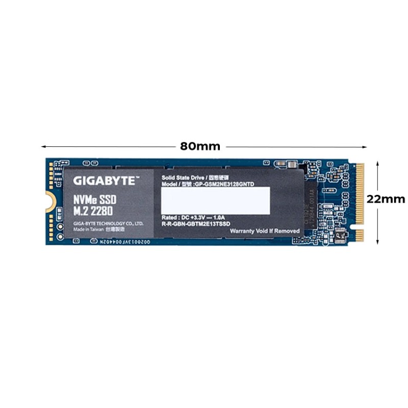 Ổ Cứng SSD Gigabyte 512GB – M.2 2280 PCIe Gen3 x4 (Đọc 1700MB/s - Ghi 1550MB/s) - (GP-GSM2NE3512GNTD)