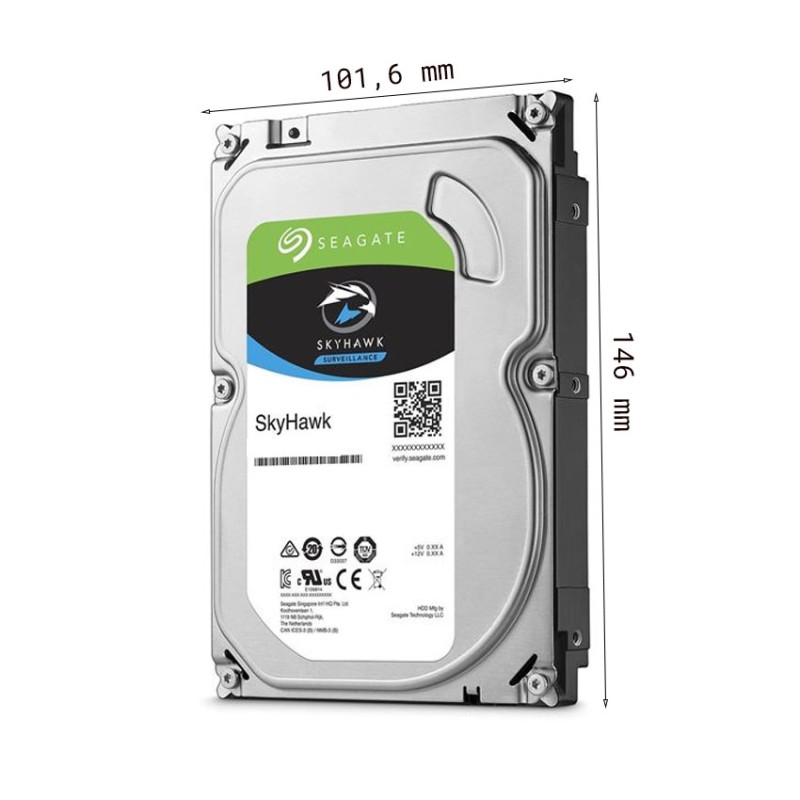 Ổ Cứng HDD SEAGATE SkyHawk 1TB 3.5 inch, 5400RPM, SATA III, 256MB Cache (ST1000VX013)