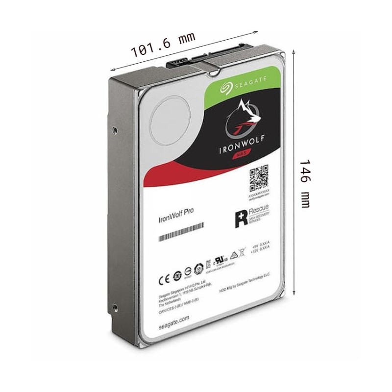 Ổ Cứng HDD SEAGATE Ironwolf Pro 20TB 3.5 inch, 7200RPM, SATA III, 256MB Cache (ST20000NT001)