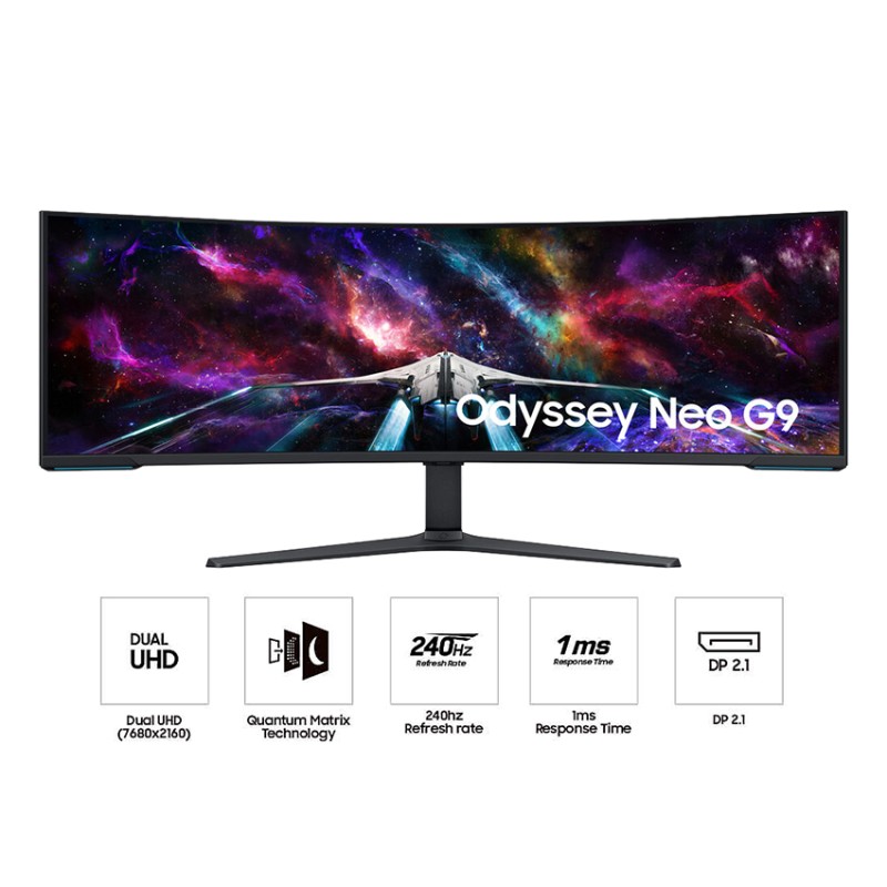 Màn hình Samsung Odyssey Neo G9 G95NC LS57CG952NEXXV (57 inch/DUHD/VA/240Hz/1ms/cong)