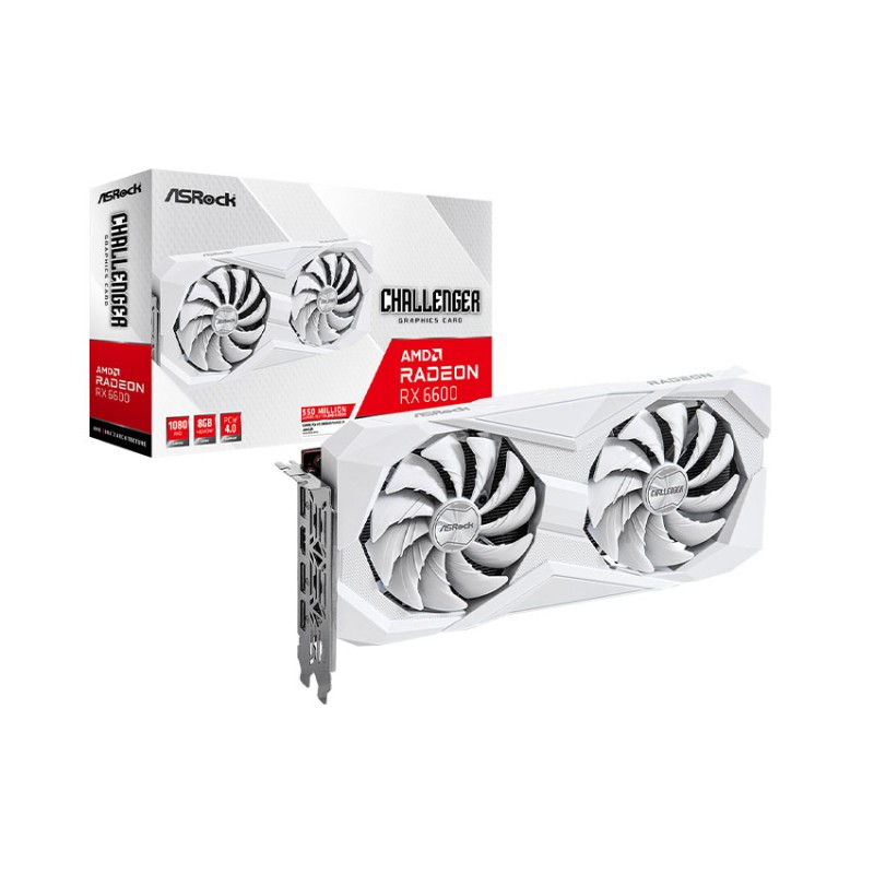 Card màn hình ASROCK RX 6600 CHALLENGER WHITE 8GB