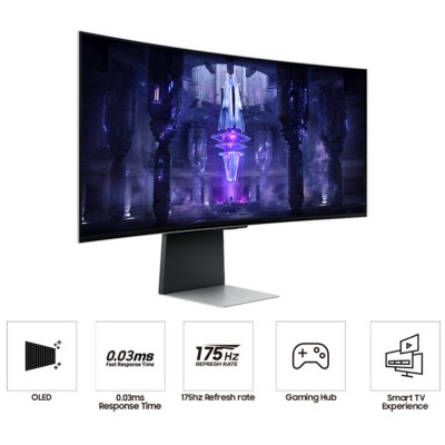 Màn hình Samsung Odyssey OLED G8 LS34BG850SEXXV (34 inch/WQHD/OLED/175Hz/0.1ms/cong)