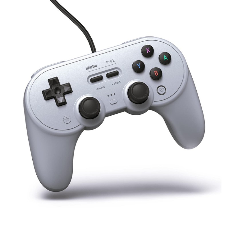 Tay cầm chơi game 8BitDo Pro 2 Wired Controller cho Nintendo Switch/Windows/Android/Raspberry Pi Màu Grey