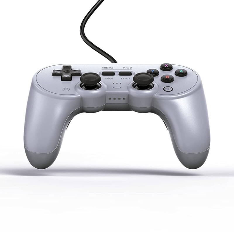 Tay cầm chơi game 8BitDo Pro 2 Wired Controller cho Nintendo Switch/Windows/Android/Raspberry Pi Màu Grey