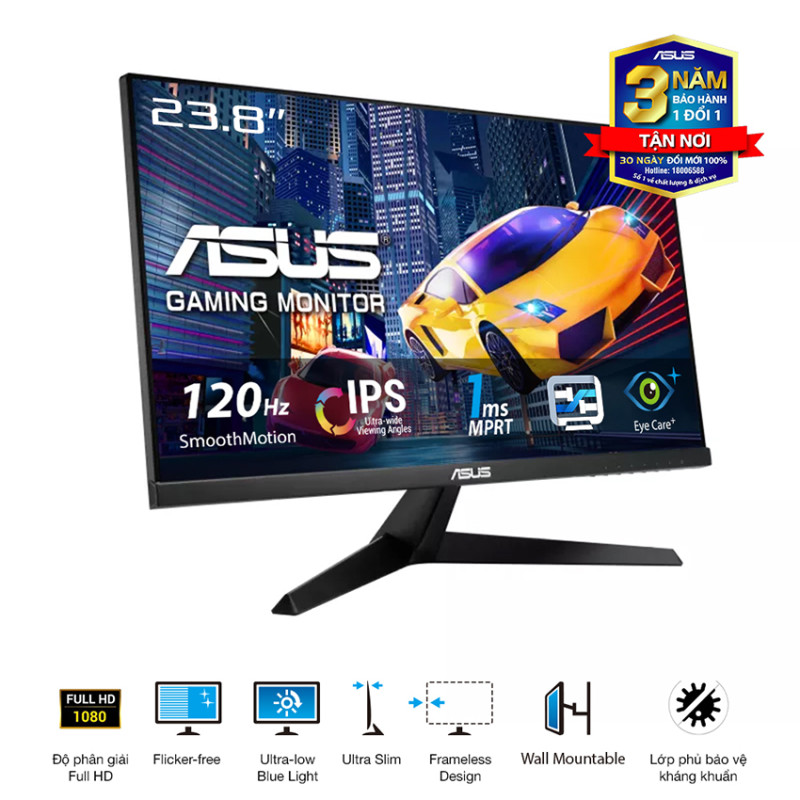 Màn hình ASUS VY249HGR (23.8 inch/FHD/IPS/120Hz/1ms)