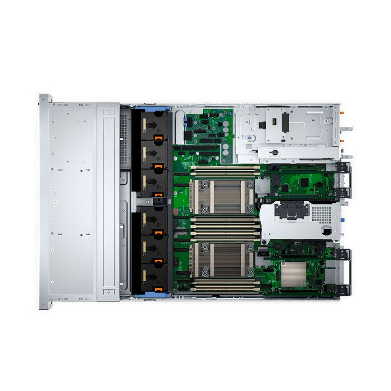 Server Dell PowerEdge R760xs/ 8x3.5"/Silver 4510 / 16GB RDIMM/ 4TB SAS/ PERC H755/ iDRAC9 Ent/ 2 x 800W/ BC5720 DP/ BC57414 DP/DVDROM EXT-42SVRDR760-S5A