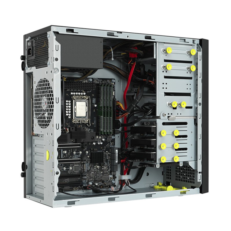 Máy trạm ASUS E500 G9 ( i7-14700K/16GD5/512G-SSD/I225*2/W680/750W/KB &M/nOS/ĐEN) (E500 G9-1470K003Z)