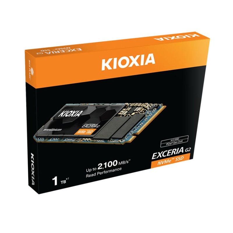 Ổ Cứng SSD KIOXIA Exceria G2 500GB – M.2 2280 PCIe Gen3 x4 (Đọc 2100MB/s Ghi 1700MB/s)-(LRC20Z500GG8)