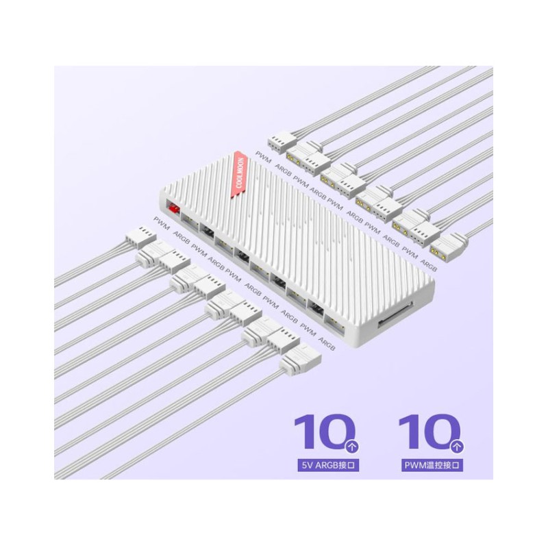 HUB REMOTE COOLMOON AM10 (Sync main ARGB 5v 3pin)