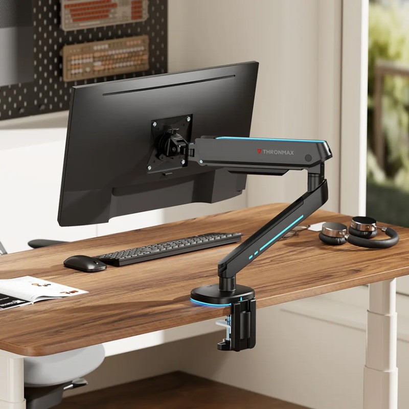 Giá treo màn hình Thronmax MX100 Black, LED RGB (27-45 inch)