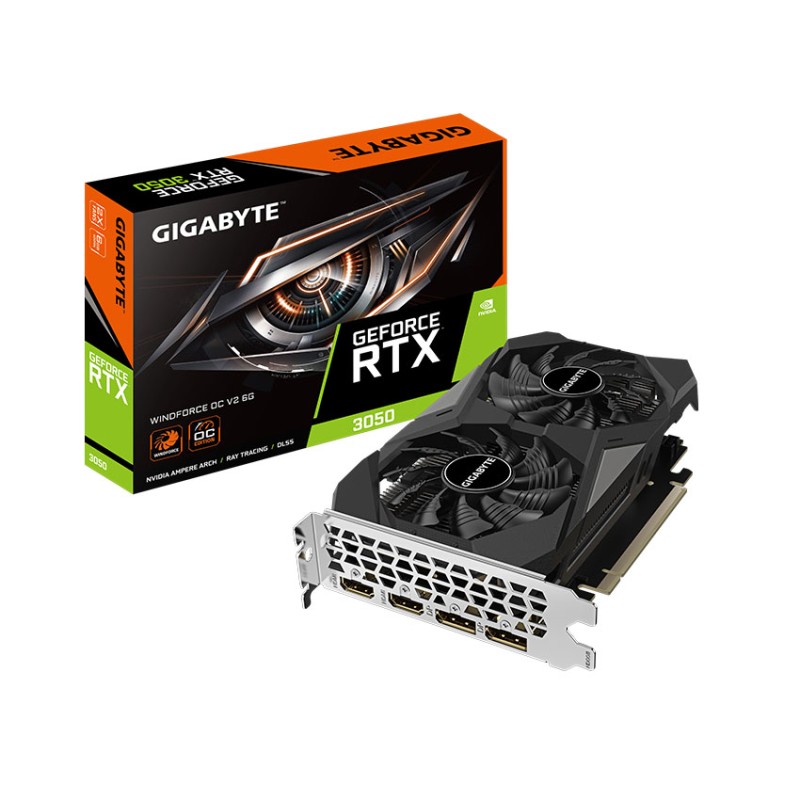 Card màn hình Gigabyte RTX 3050 WINFORCE OC V2-6G